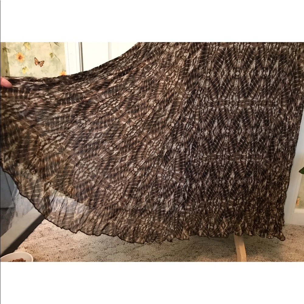 Ruby Rd. Earthy Patterned Maxi Skirt - Picture 3 of 4